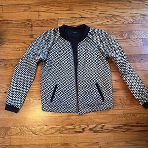 Scotch & Soda Silk and Quilted Reversible Bomber Jacket
